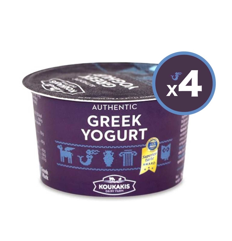 Koukakis 希臘原味乳酪10%脂肪 (150克 x 4杯裝)	*冷凍商品	