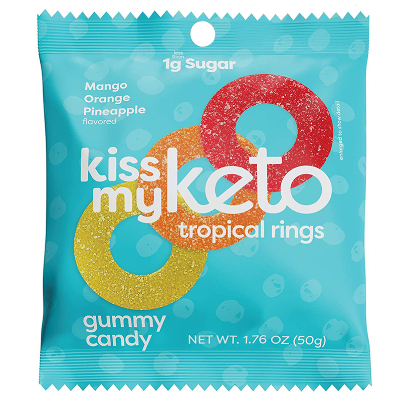 KissMyKeto 生酮熱帶水果軟糖 (50克)